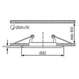 Kanlux 301 - Ugradna svetiljka ARGUS 1xGX5,3/50W/12V | Eponuda.com
