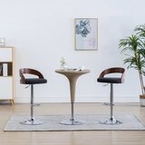 Furnova Barski stolčki 2 kosa temno sivo blago in ukrivljen les, (21949272) Cene
