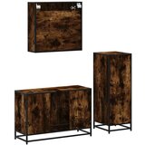  3-dijelni set kupaonskog namještaja boja hrasta drveni | shoptok.hr