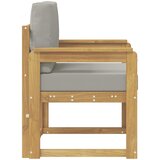  2 Komad Set vanjskih sofa Poliester Bijela i svijetlosiva | Shoptok.si
