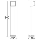 Steinel 078676 - LED prigušiva spoljna svetiljka GL 85 C 900 LED/9W/230V IP44 | Eponuda.com