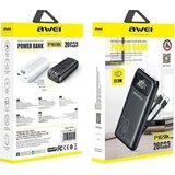 Awei P169K Powerbank 20.000 mAh 22,5 W – USB-C, ugrađeni USB-C i Lightning kabel, LCD zaslon | shoptok.hr