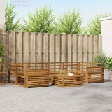  Set vanjskih sofa 7 kom. Prirodna Čvrsto drvo akacije | shoptok.hr
