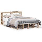 Maison Chic Posteljni okvir - Dvoposteljna postelja - Zakonska postelja brez vzmetnice 140x200 cm trdna borovina-J10904, (21773750) | Shoptok.si
