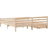 vidaXL okvir kreveta bez madraca 200 x 200 cm od masivne borovine | shoptok.hr