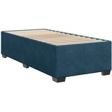 Box spring krevet s madracem plavi 90x200 cm baršunasti | shoptok.hr