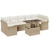 vidaXL 8-delni set vrtnskega kavča z blazinami bež poli ratan, (22092932) | Shoptok.si