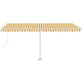 Samostojeća automatska tenda 500x300 cm žuto-bijela | shoptok.hr