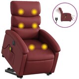  The Living Store Električni masažni stol s funkcijo vstajanja rdeče umetno usnje - Električni Masažni Naslanjač S Funkcijo Vstajanja, (21501932) | Shoptok.si