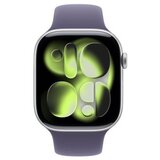 Apple watch S11 cellular 46mm silver aluminium case with purple fog sport band - m/l (mfcr4rk/a) Cene