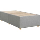 vidaXL Okvir kreveta s oprugama i madrac svjetlosivi 80x200cm tkanina | shoptok.hr