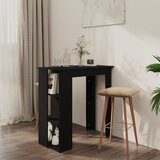 vidaXL Barski stol s policom crni 102 x 50 x 103,5 cm od iverice Cijene