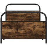  Okvir kreveta bez madraca dimljena boja hrasta 100x200cm drveni | shoptok.hr