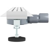  Odvod za tuš s staklenim poklopcem i 360° sifonom Srebrno 80 cm | shoptok.hr