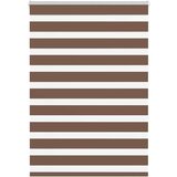 vidaXL Zebra senčilo rjave 115x150 cm tkanina širina 110,9cm poliester | Shoptok.si