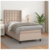 vidaXL Box spring postelja z vzmetnico kapučino 100x200cm um Cene