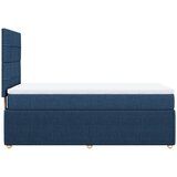  Krevet s oprugama i madracem plavi 90 x 200 cm od tkanine | shoptok.hr