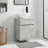  Umivaonik s policom za zid Betonska siva 39 x 35 x 63 cm | Eponuda.com