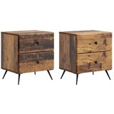  Nočna omarica 2 pcs Star les 43 x 34,5 x 47,5 cm Inženirski les, (5000209760) | Shoptok.si