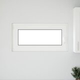 Prozor za podrum RISOR 100 x 50 cm PVC i staklo Bijela | shoptok.hr