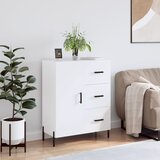 The Living Store Komoda bela 69,5x34x90 cm inženirski les - Komoda, (21662063) Cene
