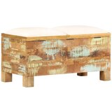  Klupa za pohranu od masivnog obnovljenog drva 80 x 40 x 40 cm | shoptok.hr