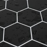  Heksagonska pločica 10 pcs Crna 30 x 30 cm Poliuretan i PET | shoptok.hr