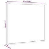 vidaXL Magnetska bijela ploča s okvirom od punog borovine 60x55 cm | shoptok.hr