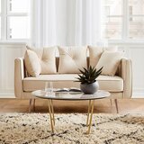 Bessagi Home dvosed luis, bež, žamet | Shoptok.si