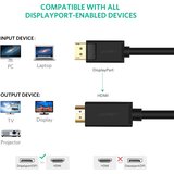 Ugreen 10203 video cable adapter 3 m DisplayPort HDMI Black | shoptok.hr