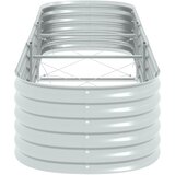  Vrtna sadilica od pocinčanog čelika 320 x 80 x 44 cm srebrna | Eponuda.com