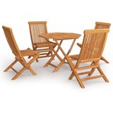  5-dijelni vrtni blagovaonski set od masivne tikovine | shoptok.hr