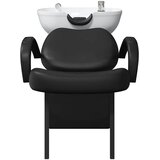  Stolica za šampon Crna i bijela 136 x 60 x 92 cm PVC | shoptok.hr