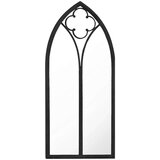  Ogledalo crno 100 x 45 cm željezno za unutarnju upotrebu | shoptok.hr
