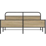  Metalni okvir kreveta bez madraca boja hrasta 150 x 200 cm | shoptok.hr