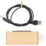 Nedis CLDK2008BN - Digitalni budilnik sa LED displejem i termometrom 5V/3xAAA, drveni | Eponuda.com