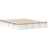 vidaXL Konstrukcija postelje Bela 210 x 178 x 30 cm Masivno borovo les, (5000022898) Cene