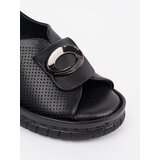 GOODIN Leather Elegant Black Sandals | Shoptok.si