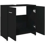vidaXL Kupaonski ormarić crni 60 x 33 x 61 cm od iverice | shoptok.hr