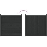 PANEL ograde WPC i aluminij Crna | shoptok.hr