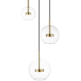 Zuma line P0428-03L-L4AC - led luster na sajli enceladus 3xLED/5W/230V zlatna | Eponuda.com
