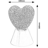 Rabalux dečija gliter lampa heart, rgb, bela | Eponuda.com