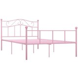 vidaXL Okvir za krevet ružičasti metalni 140 x 200 cm | shoptok.hr