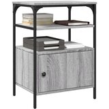  Stojalo za tiskalnik 3-nadstropno siva sonoma 50x40x76 cm les, (22137223) | Shoptok.si