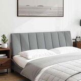 vidaXL Vzglavna stranica svetlo siva 160 cm blago | Shoptok.si