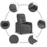  Električni naslonjač na podizanje od tkanine tamnosivi | shoptok.hr