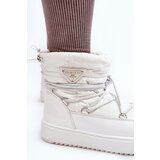 Boto Women's Snow Boots with Platform and Lace-up White Fleure | Shoptok.si