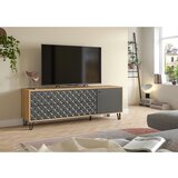 Livetastic Nizka Omarica Prisma, Barva Hrasta, Antracit | Shoptok.si