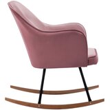  Stolica za ljuljanje ružičasta baršunasta | shoptok.hr
