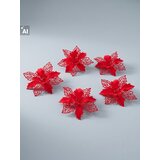 Sinsay Božićni ukrasni cvjetovi u obliku božićnih zvijezda 5 pack | shoptok.hr